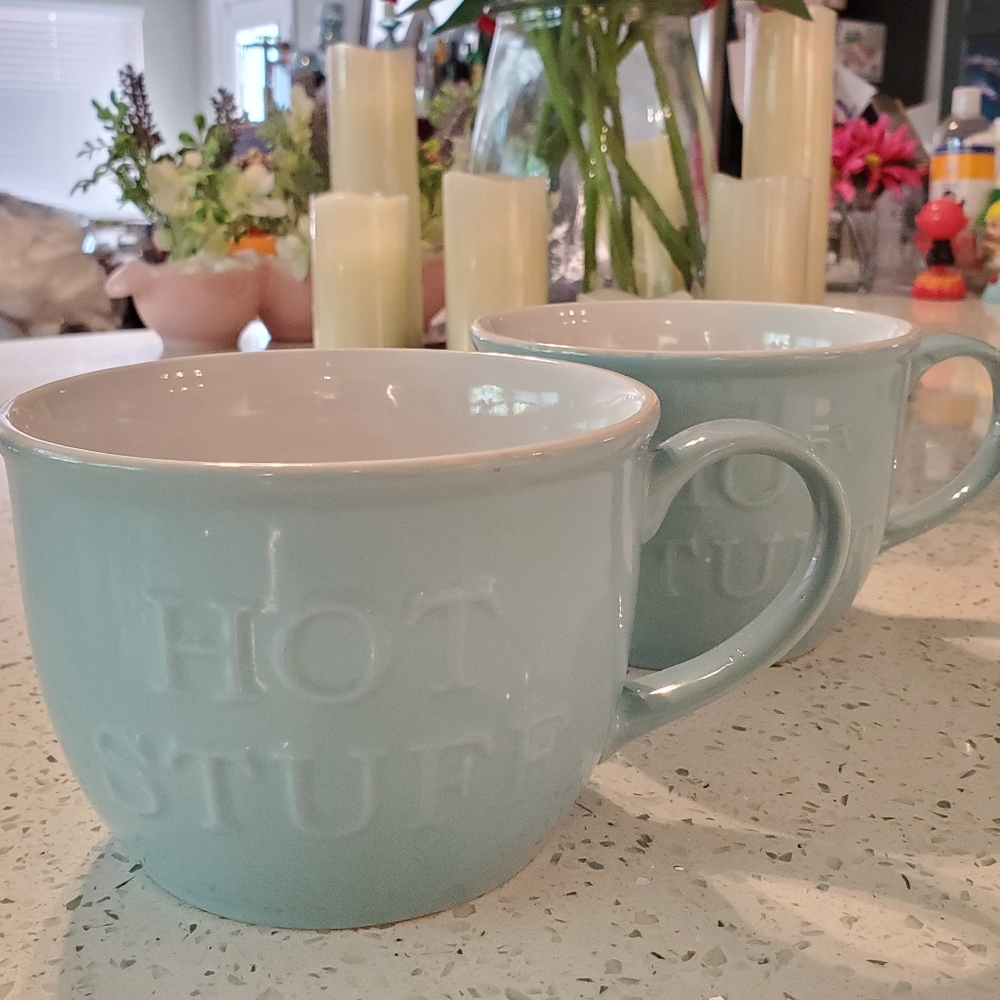 JUMBO HOT STUFF MINT PASTEL MUG - Picture 1 of 5